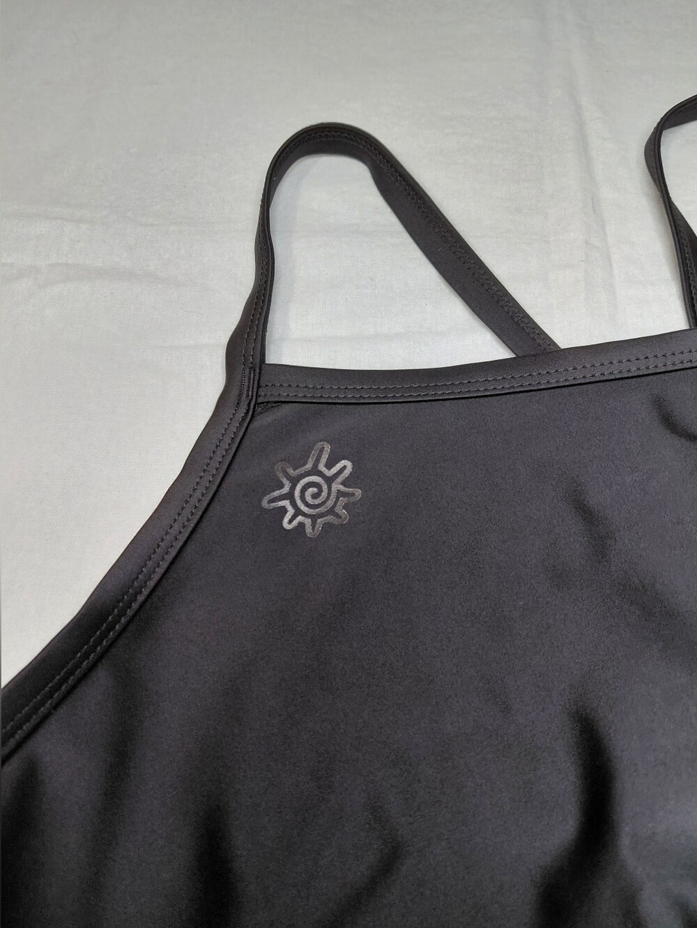 UVSkinz XXL Classic Black Crisscross Back Bikini Top - Women's Swim UPF 50+ - Picture 5 of 11